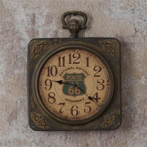 Your Heart's Delight Vintage Clock - Route 66