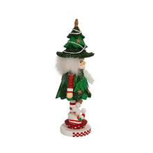 Load image into Gallery viewer, Kurt Adler 12.5&quot; Hollywood™ Jolly Tree Christmas Hat Nutcracker, White