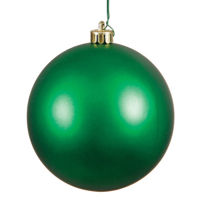 Vickerman 2.4" Green Matte Ball Ornament, 24 per Bag, Plastic