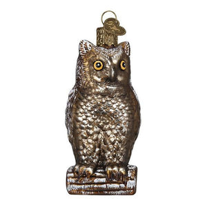 Old World Christmas Vintage Wise Old Owl Ornament