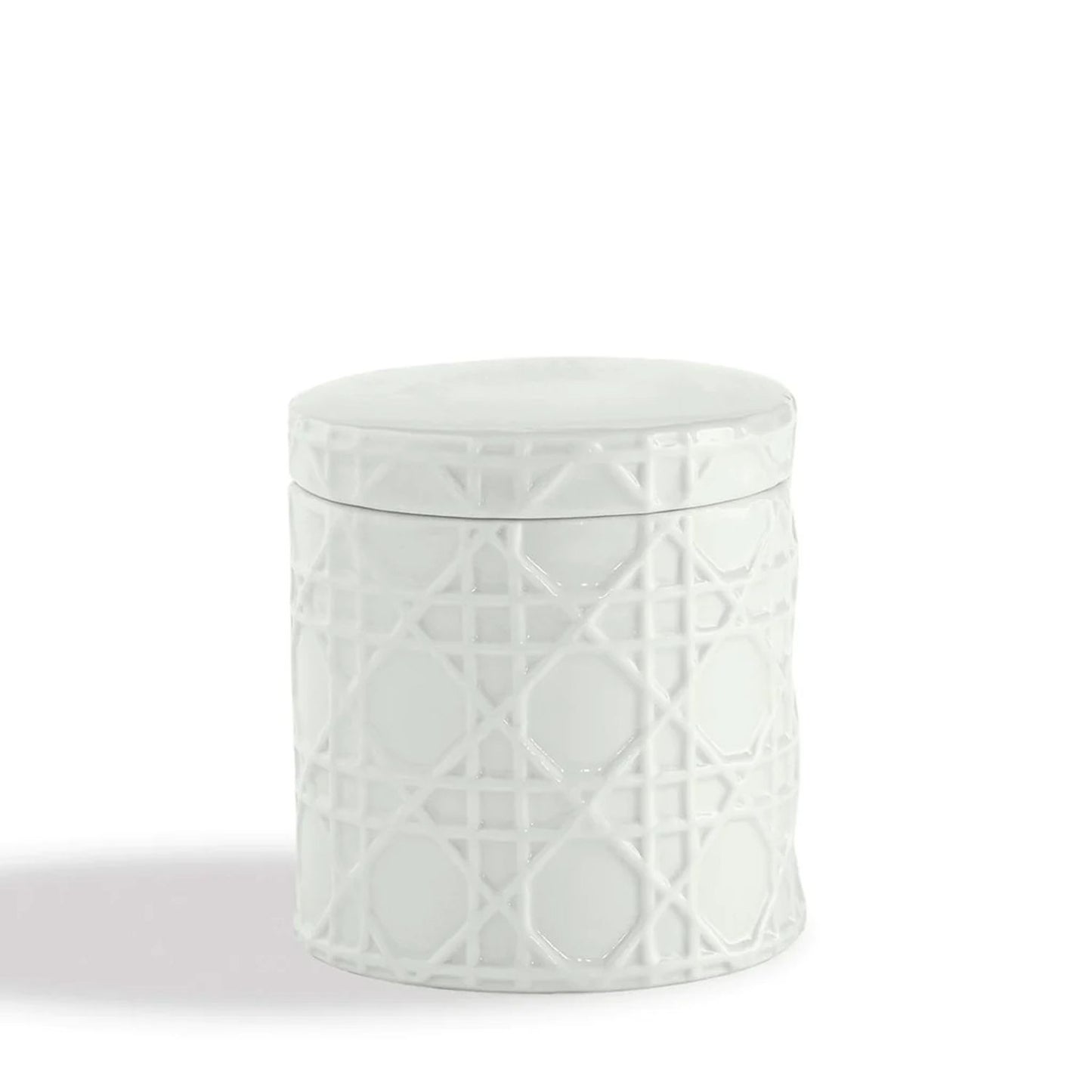 Kassatex Rattan Bath Accessories Cotton Jar