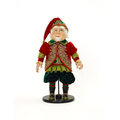 Katherine's Collection 2022 Trinket the Gnome Figurine, 22.5" Red Polyester
