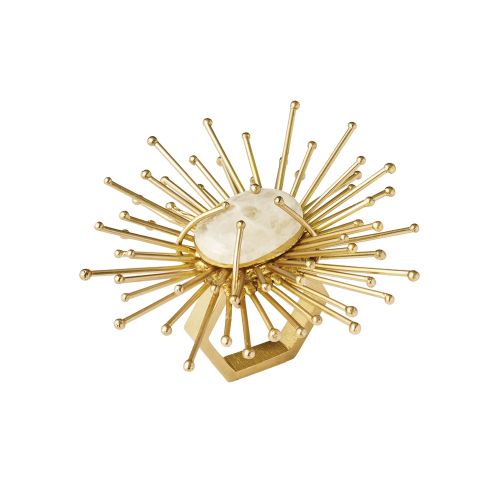 Kim Seybert Flare Napkin Ring In Gold, Set of 4, Brass, 1.5" x 3.75" x 4"
