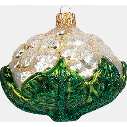 The Whitehurst Company Cauliflower Ornament - Glass Blown Holiday Decor