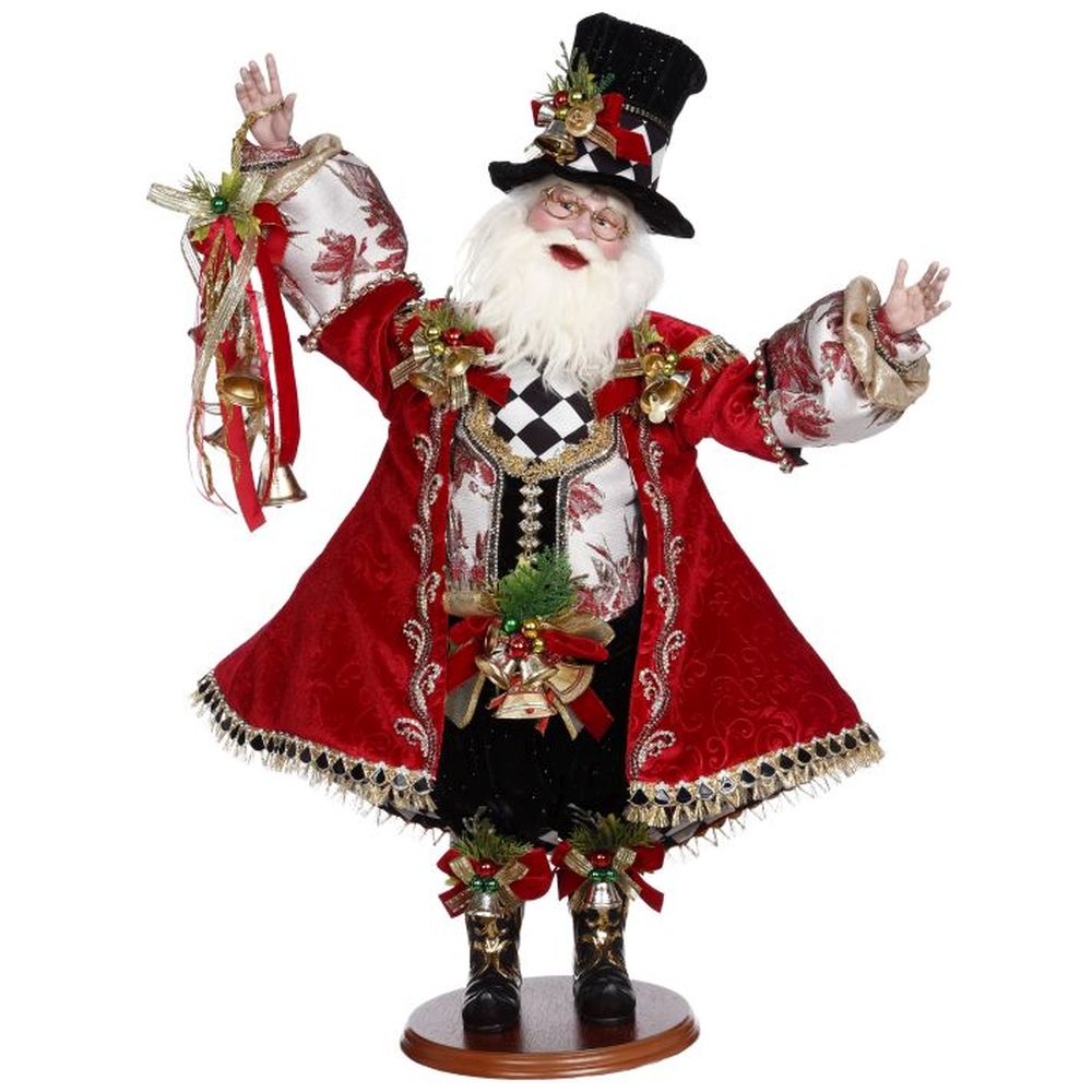 Mark Roberts Christmas 2022 Christmas Bells Santa Figurine 27 Inches