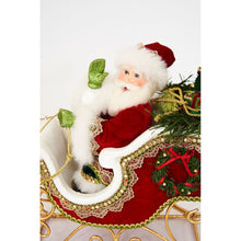 Load image into Gallery viewer, Katherine&#39;s Collection 2022 Santa &amp; Reindeer Tabletop Figurine, 11.5&quot;x8&quot;x13.25&quot;
