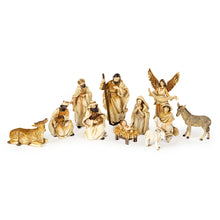 Load image into Gallery viewer, Goodwill Nativity Holy Family Two-tone Cream/Gold, Set Of 11