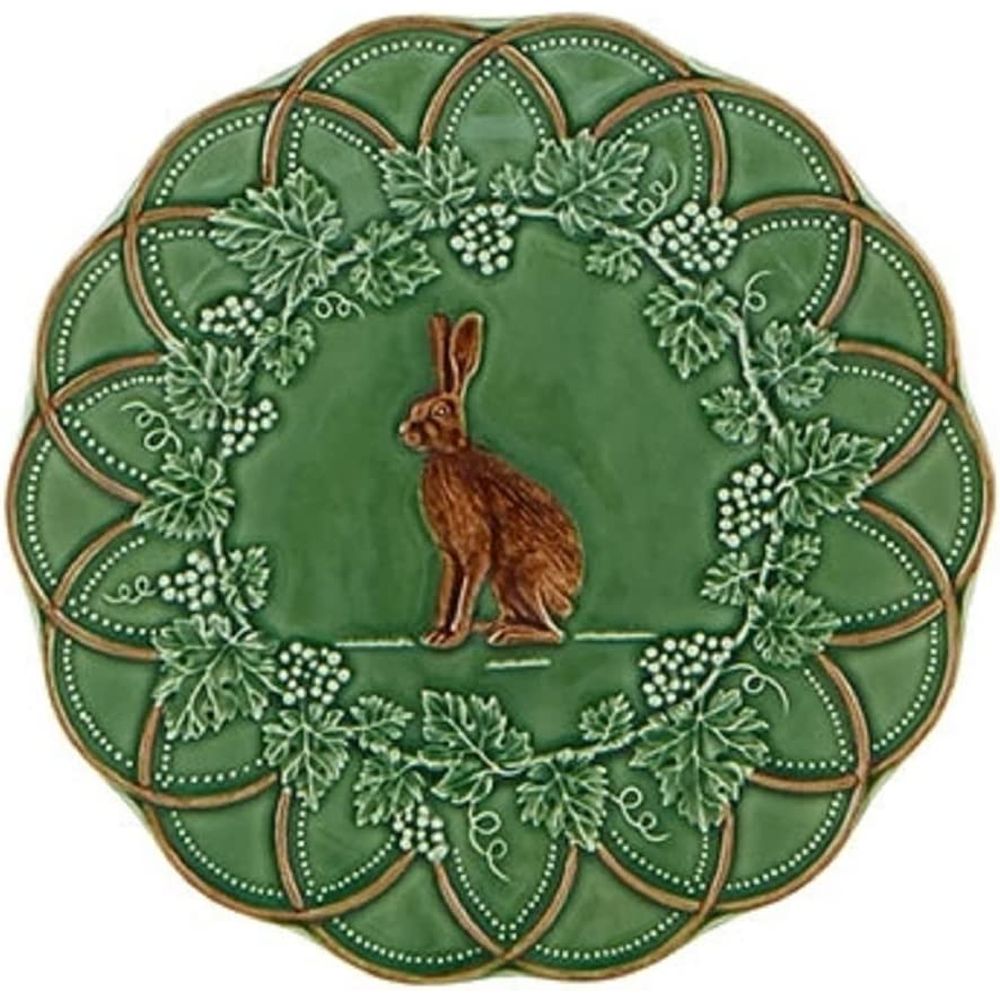 Bordallo Pinheiro Woods Snack Plate Hare, Set Of 4