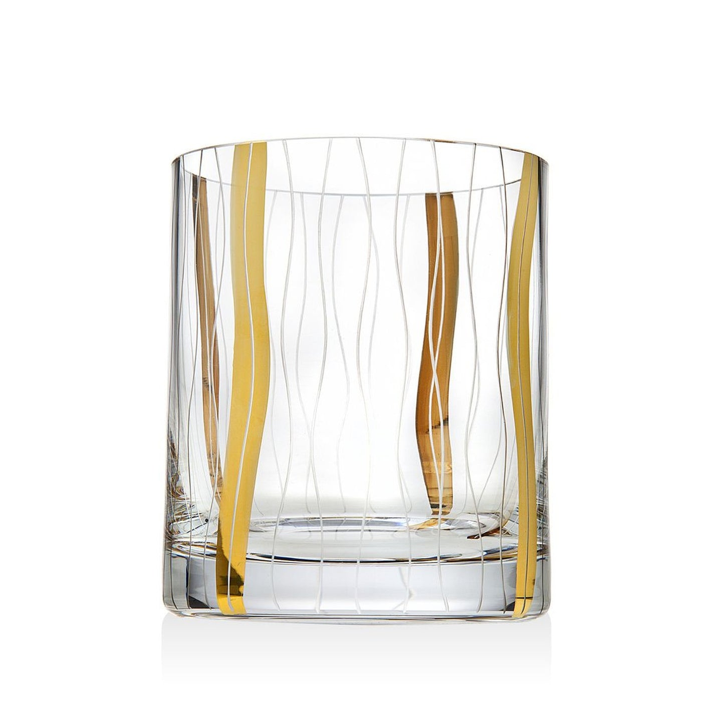 Godinger Seabreeze Gold Set Of 4 Double Old Fashioned Glasses