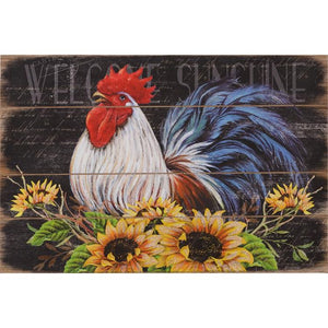 Your Heart's Delight Sign - Welcome, Rooster