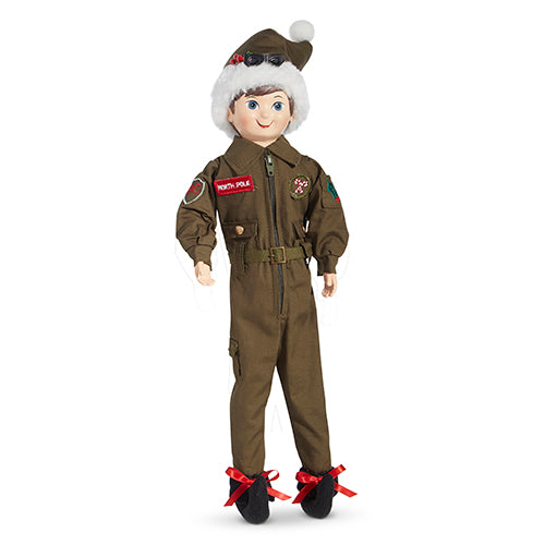 Raz Imports 2023 Holiday Heroes 15.5" Posable Air Force Elf