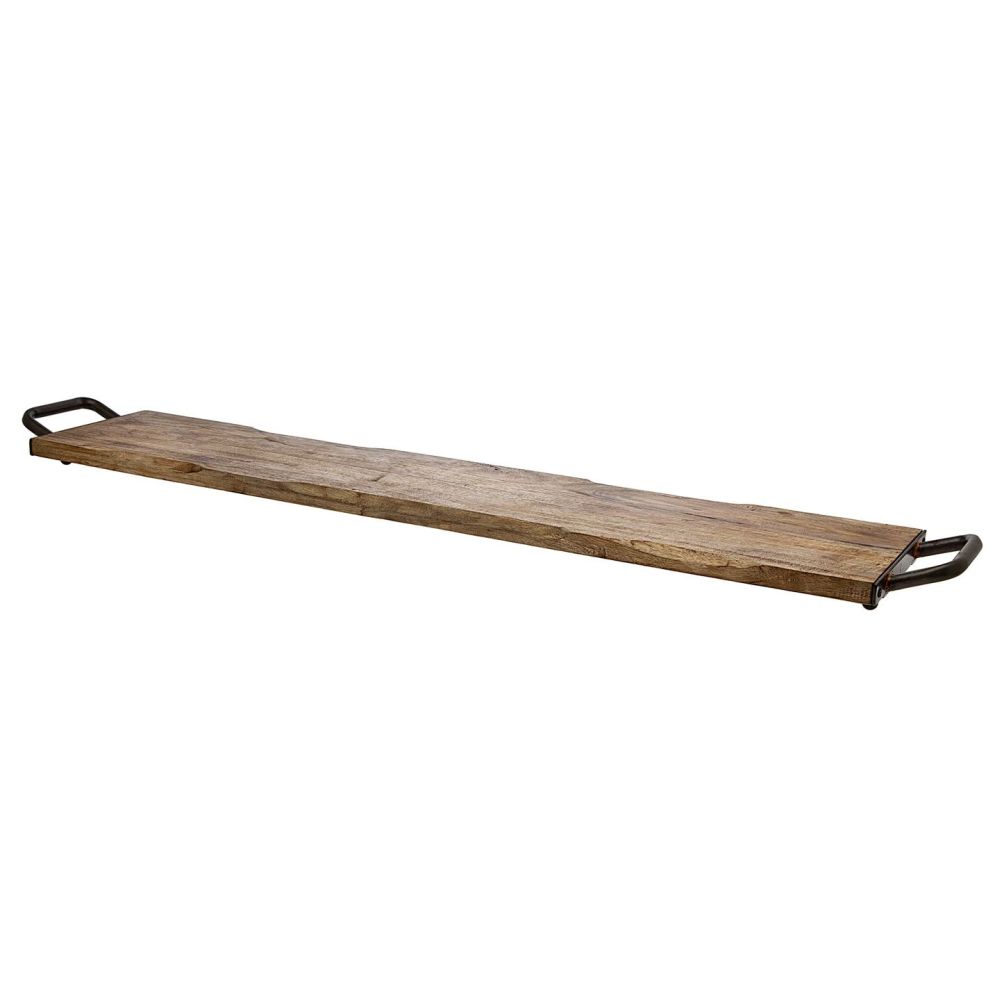 Godinger Rectangular Wood Handled Tray