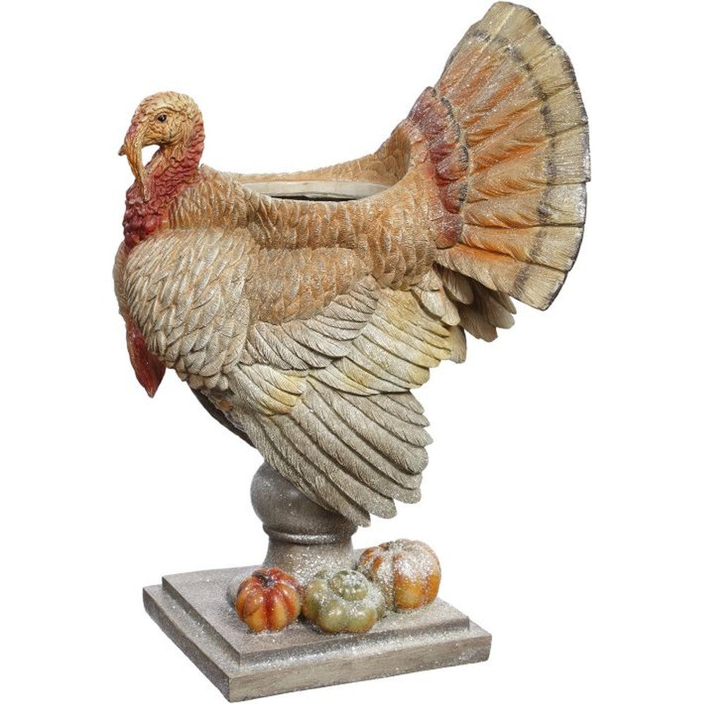 Mark Roberts 2020 Collection Turkey Flower Pot 22-Inch Figurine