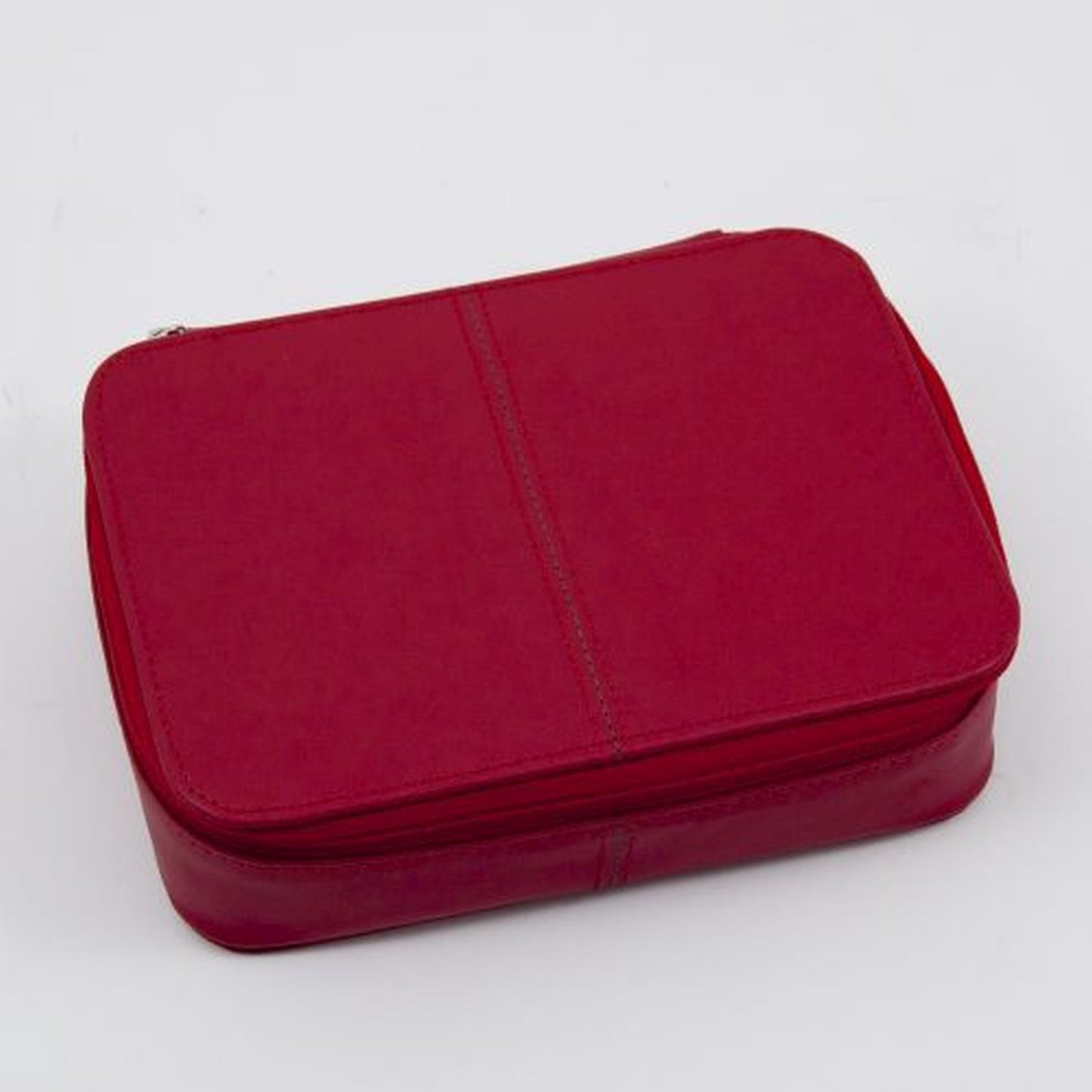 Bey Berk Red Leather Multi Compartment Jewelry Box