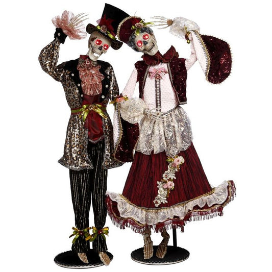 Mark Roberts Fall 2022 Dancing Divine Skeleton, Assortment Of 2 68-70 Inches