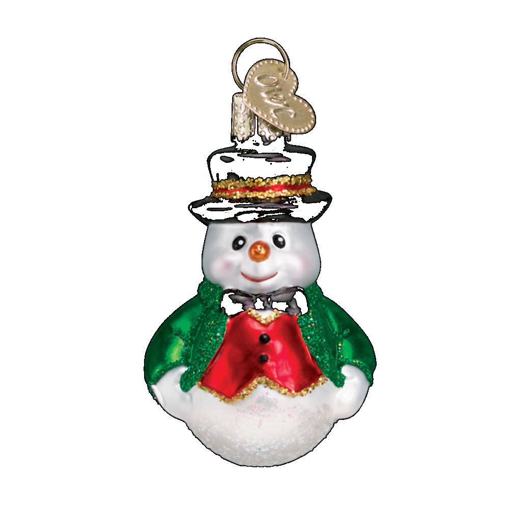 Old World Christmas Mini Snowman Set Ornament