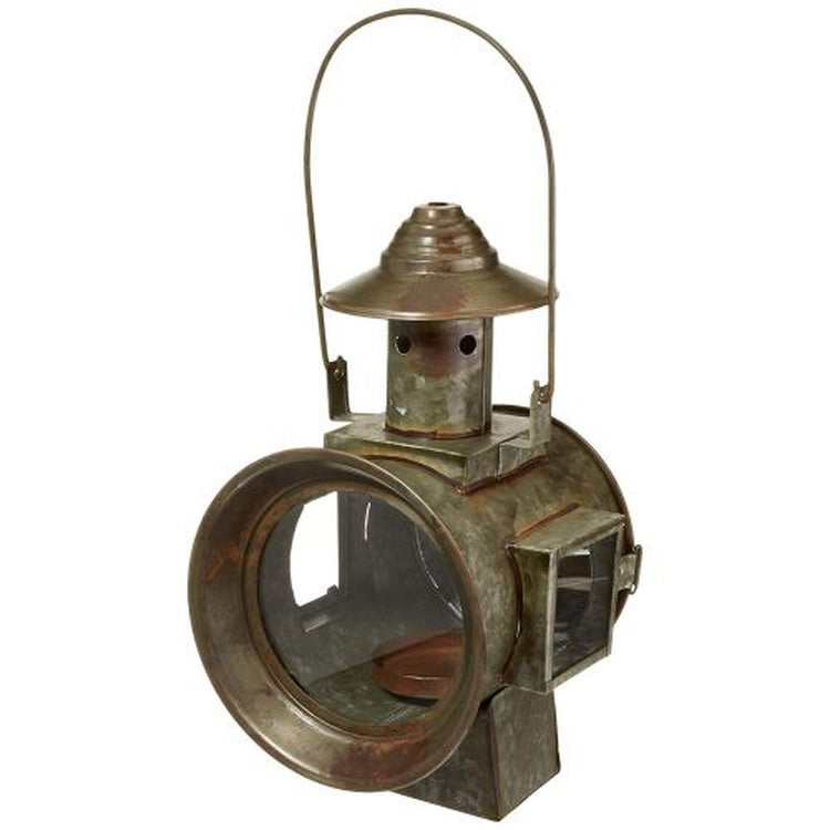Your Heart's Delight Lantern - Railroad Light Candle Holder, Tin