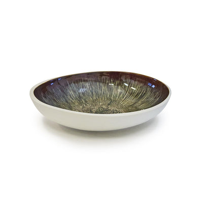 Two's Company Kyoto 14 1/2" Crimson Glaze Bowl (Food Safe) - Ceramic