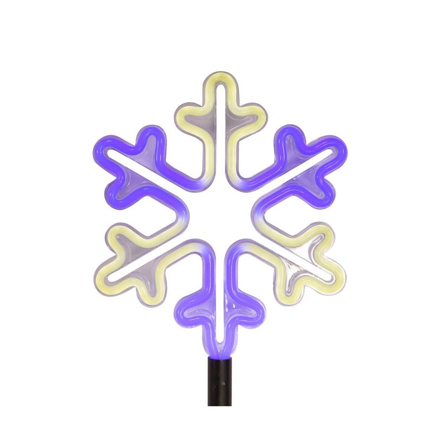 Kurt Adler 26-Inch Multi-Color Led Snowflake Yard Stake Set