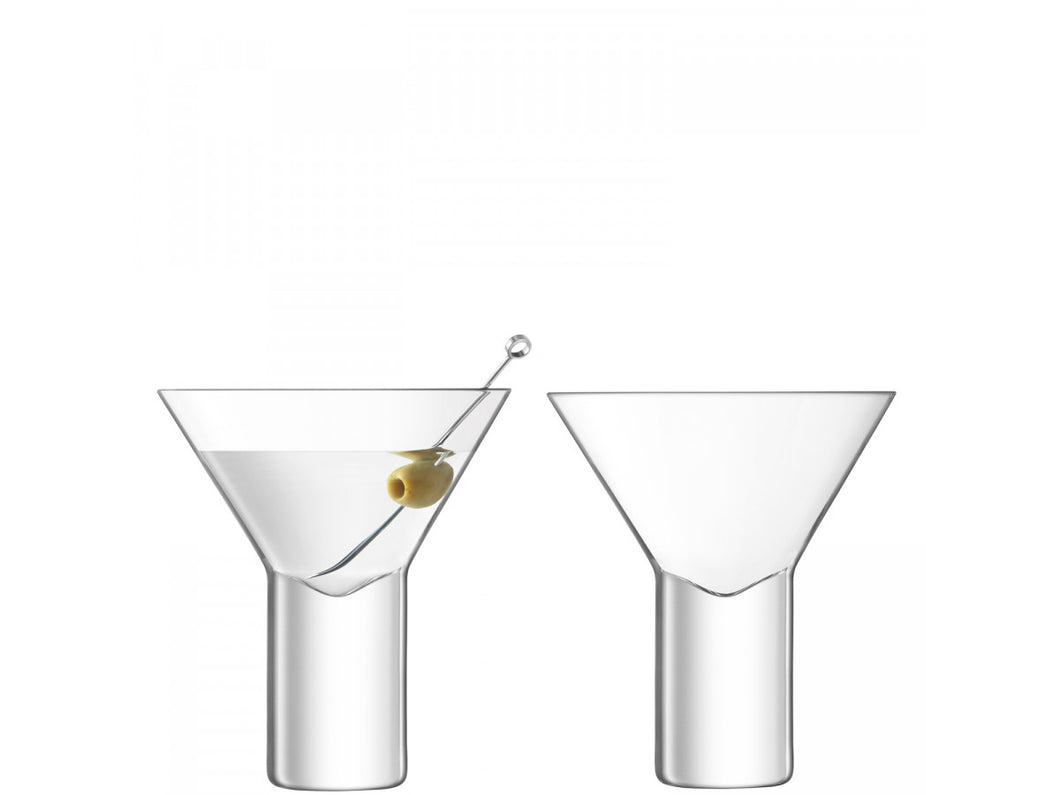 LSA International Set of 2 Vodka Cocktail Glass,  240ml, Clear