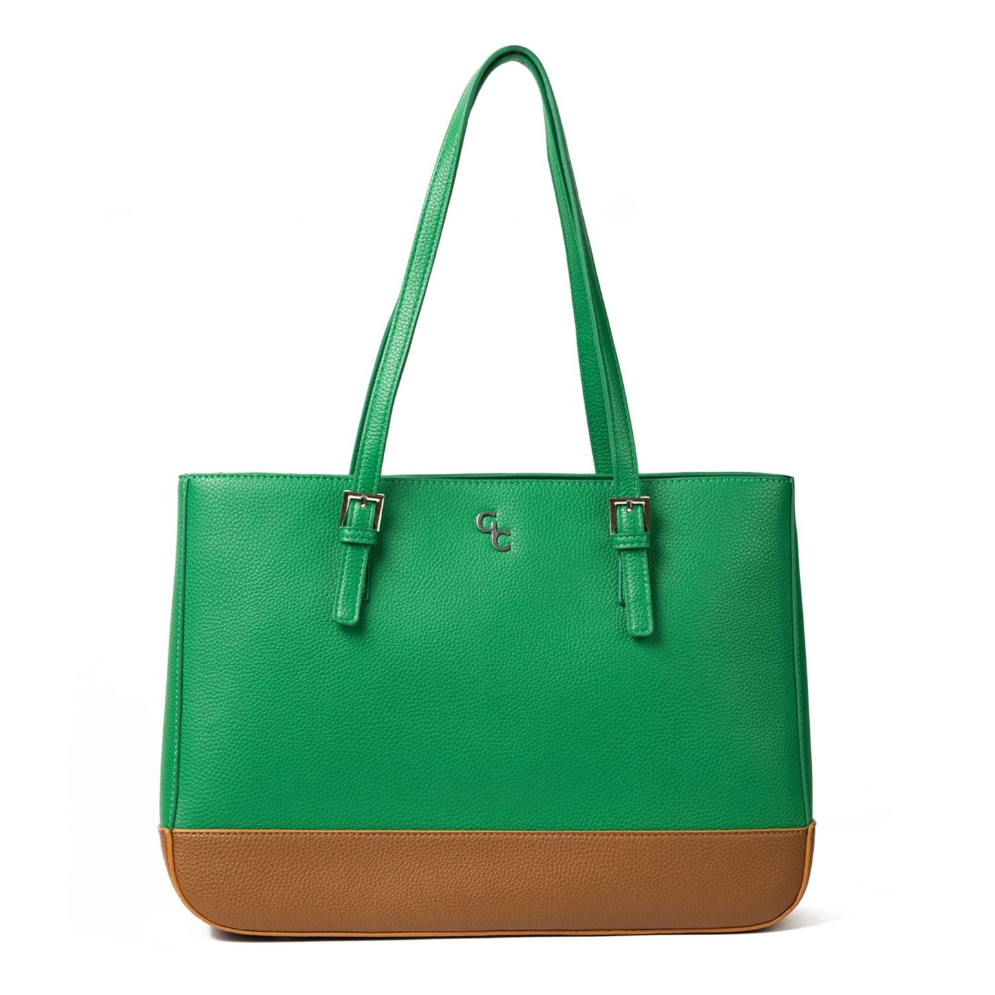 Galway Irish Crystal Handbags - Large Two Tone Tote Bag, 15”L x 4.7”W x 11”H