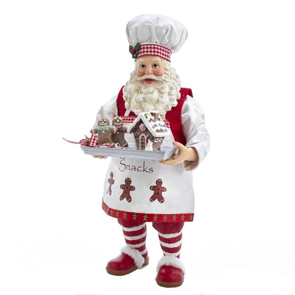 Kurt Adler 11" Fabriché Gingerbread Chef Santa Figurine
