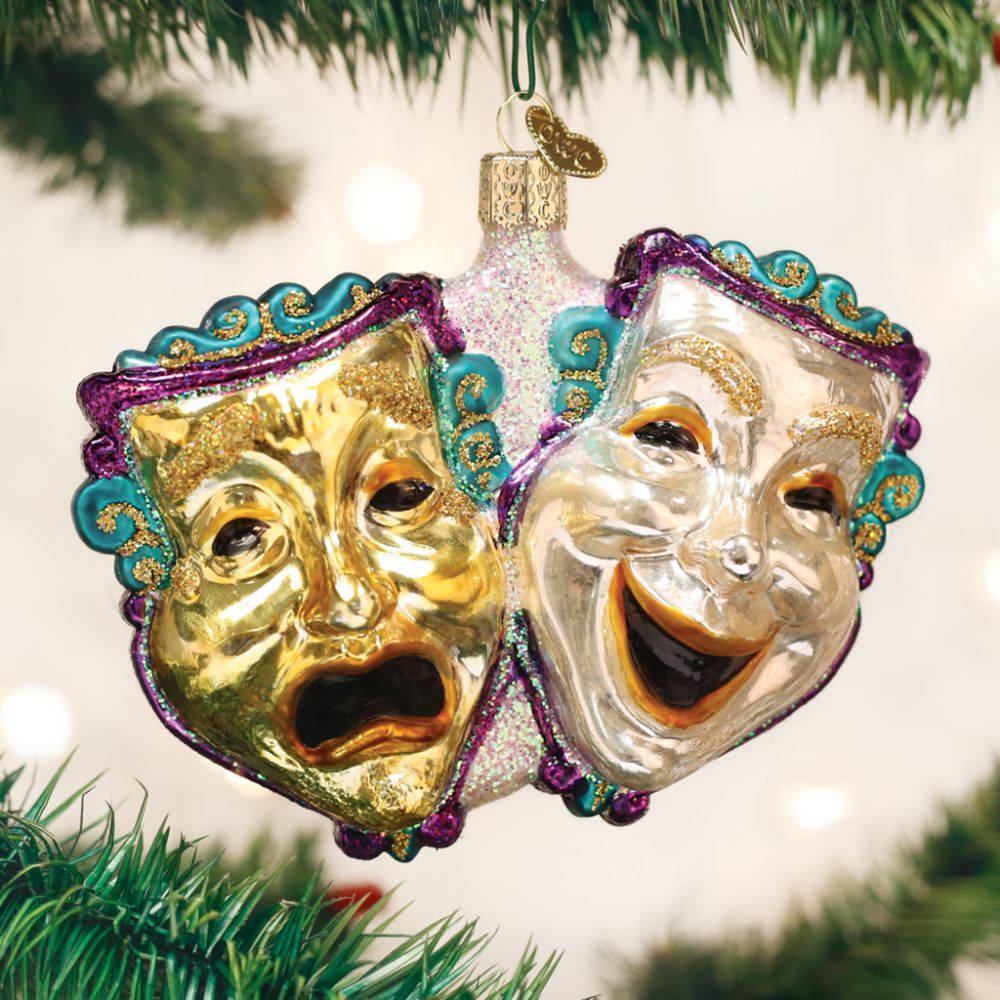 Old World Christmas Comedy And Tragedy Ornament