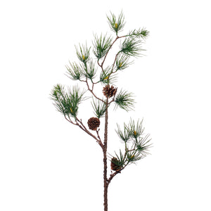 Goodwill Pine/Pinecone Branch Stem Green/Brown 114Cm