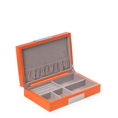 Bey Berk Lacquered  "Orange" Wood Valet Box