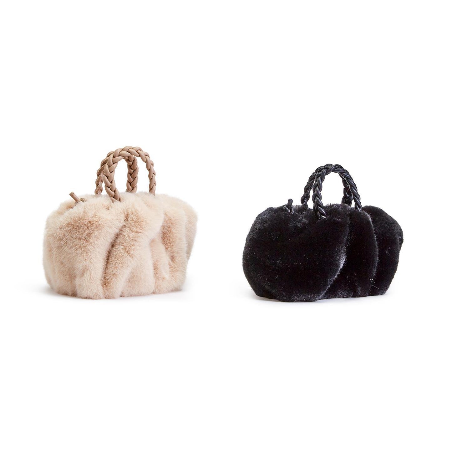 Two's Company Faux Fur Clutch Assorted of 2
