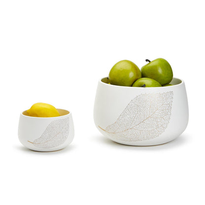 Two's Company Golden Filigree Set of 2 Bowl - Ceramic