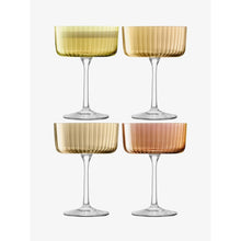 Load image into Gallery viewer, LSA International Set of 4 Gems Champagne/Cocktail Glass 230 ml. Assorted Amber