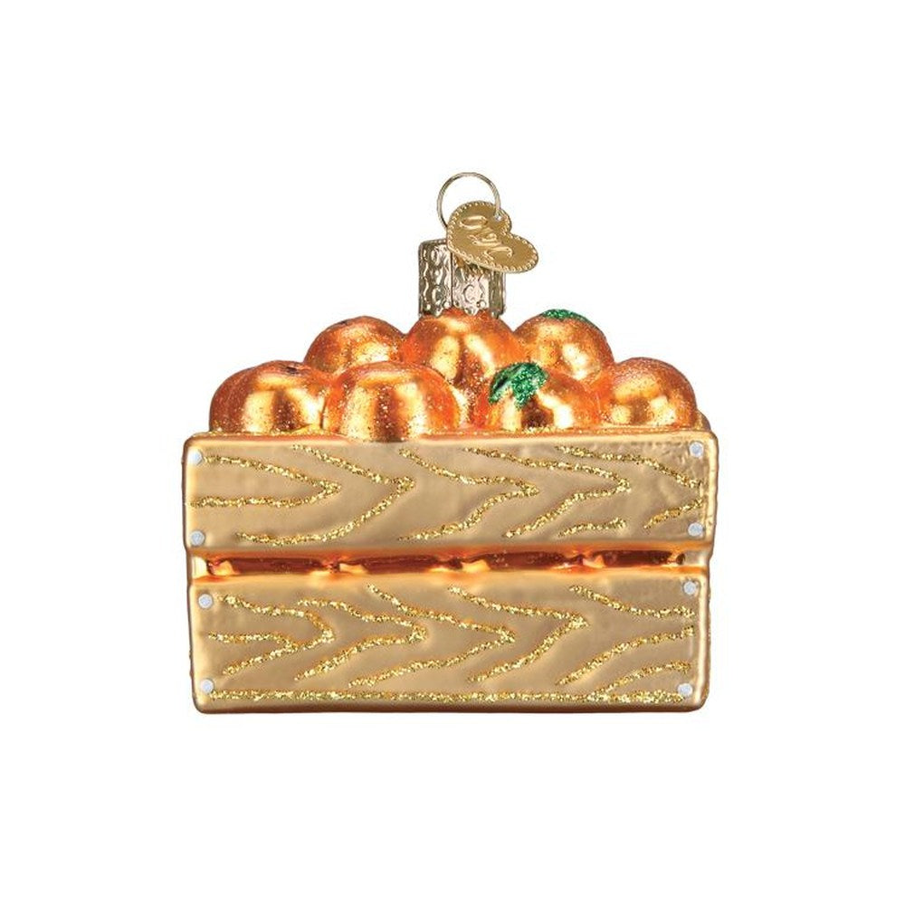 Old World Christmas Crate Of Oranges Ornament
