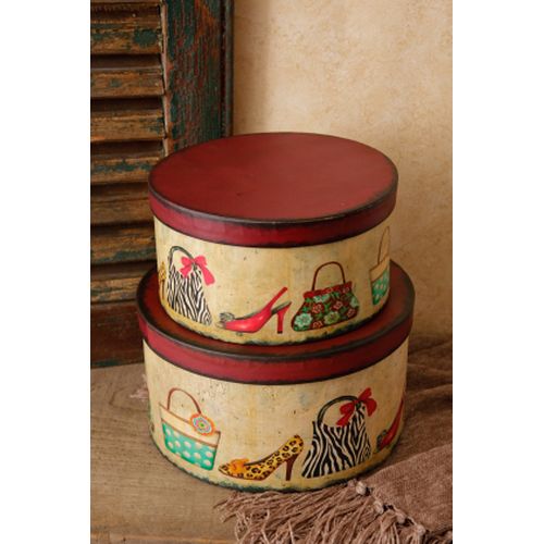 Your Heart's Delight Shoes & Purses - Nesting Boxes  Round