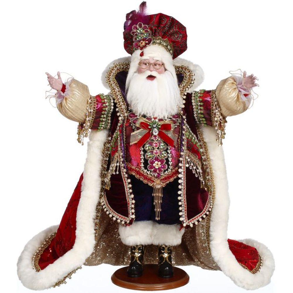 Mark Roberts Christmas 2023 Christmas Jewel Santa Figurine - 25.5 Inches
