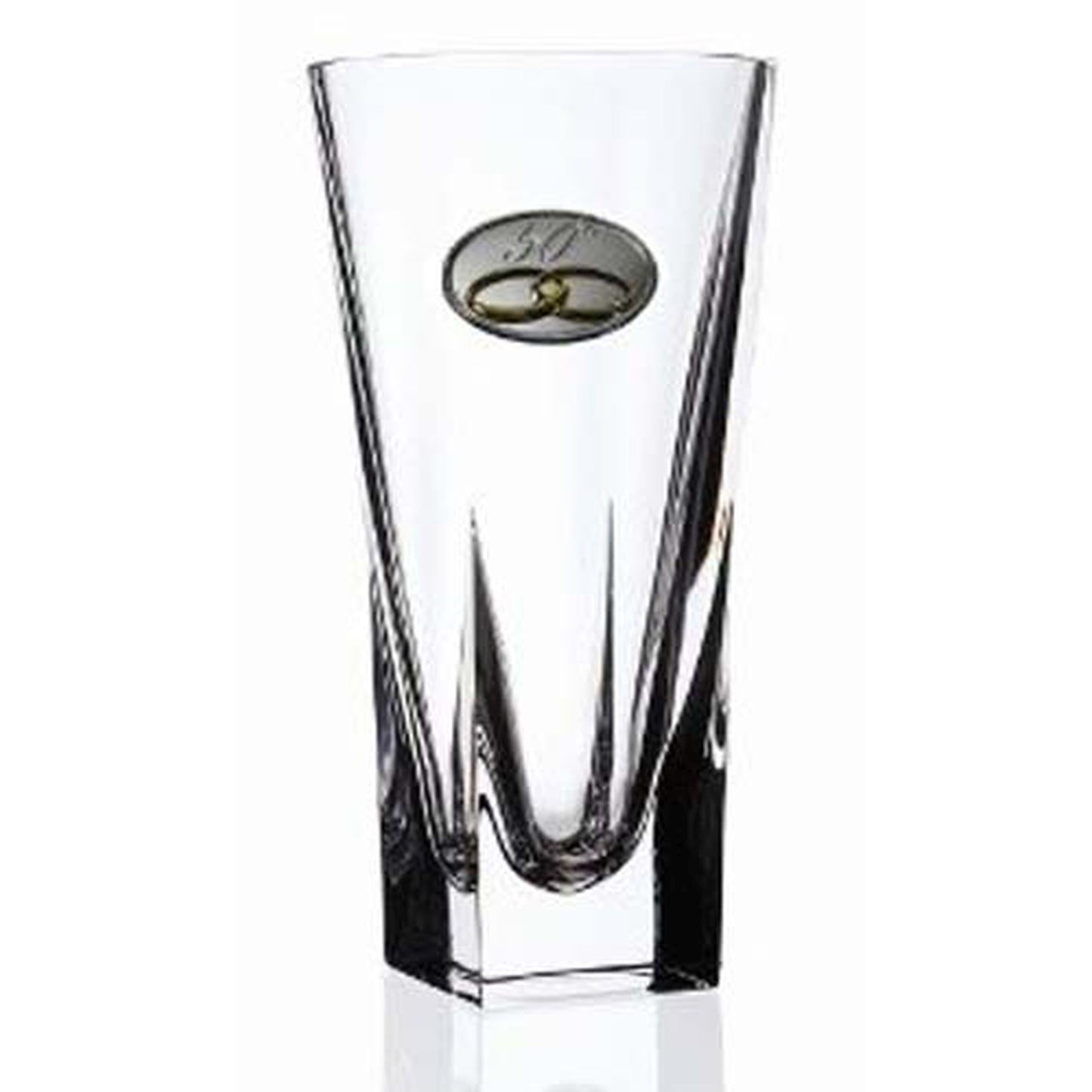 Rcr Fusion Crystal Vase Large With 50Th Anniversary Design, Crystal