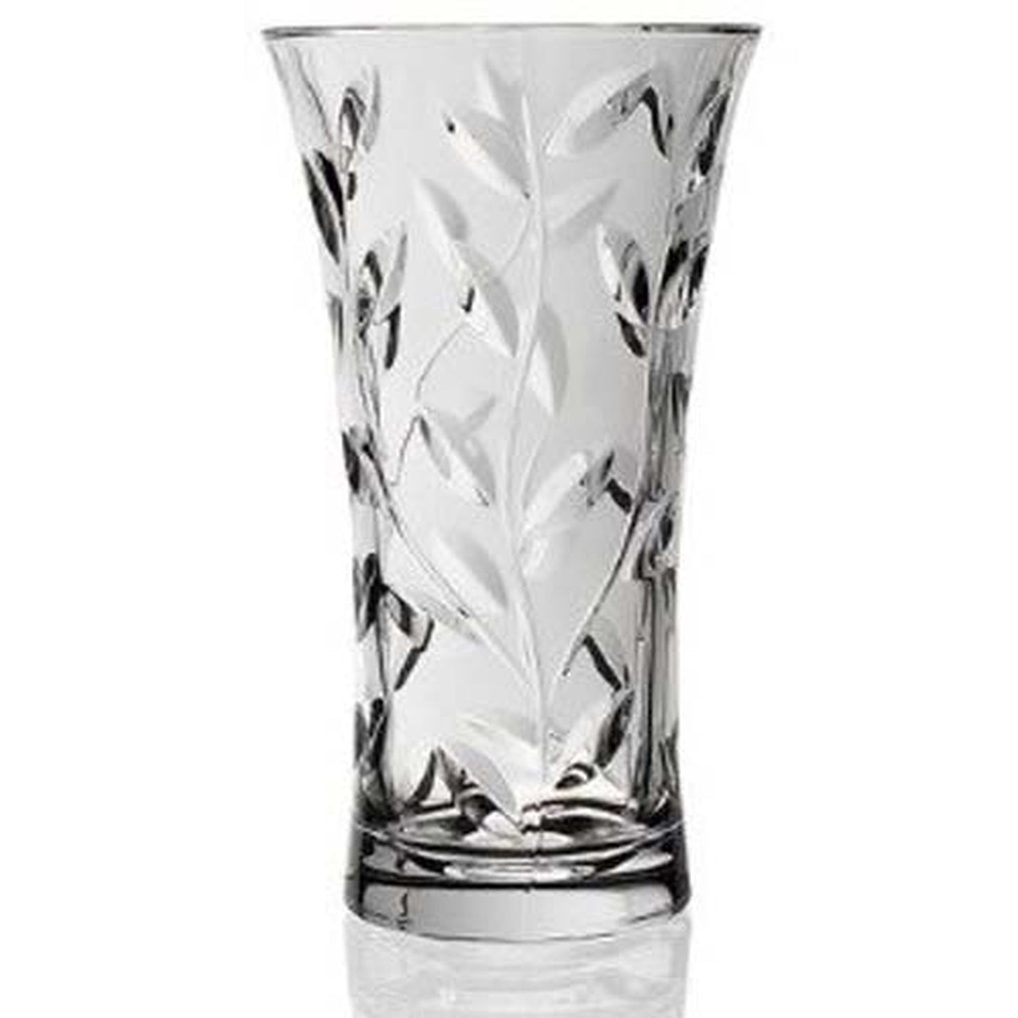 Rcr Laurus Crystal Vase, 10 inches, Crystal