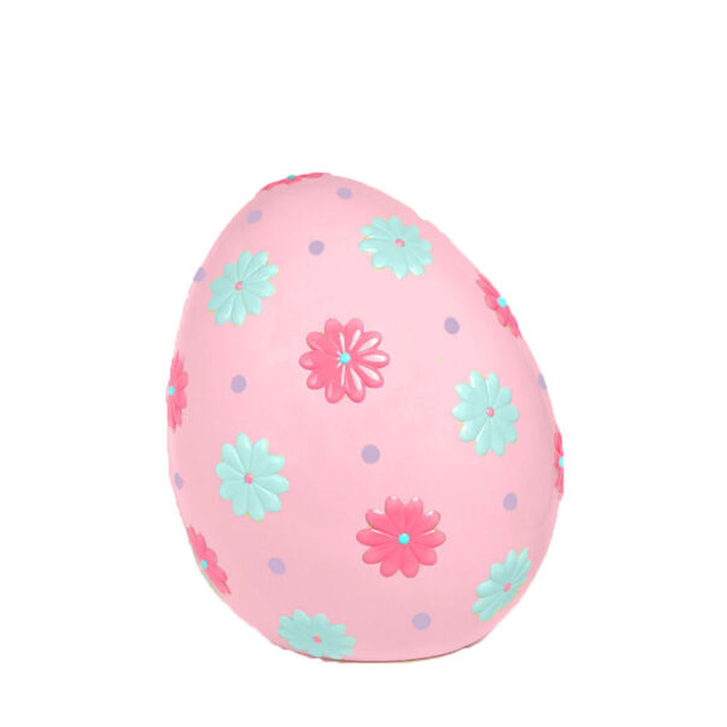 December Diamonds Cotton Candy Land 23" Medium Pink Flower Easter Egg