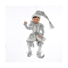 Load image into Gallery viewer, Kurt Adler 15&quot; Kringles Silver and White Elf Ornament