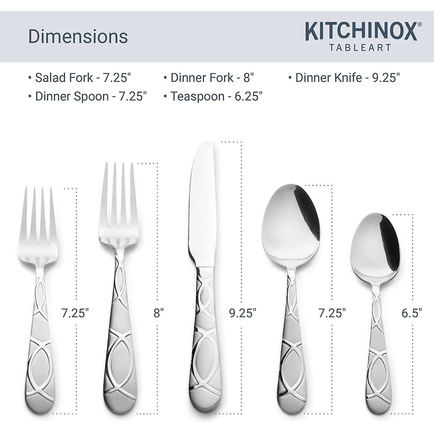 Kitchinox Lily Frost 20-Piece Flatware Service For 4