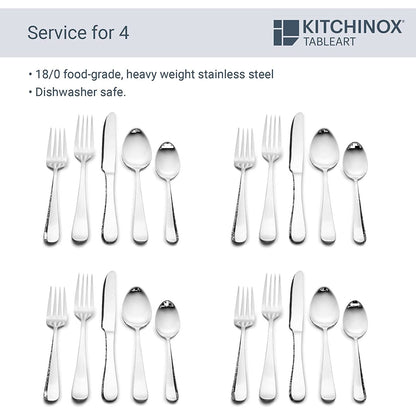 Kitchinox Mason 20-Piece Flatware Service For 4