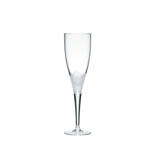 Kim Seybert Paillette White Wine Glass In Frost, Set of 4, Glass, 10"
