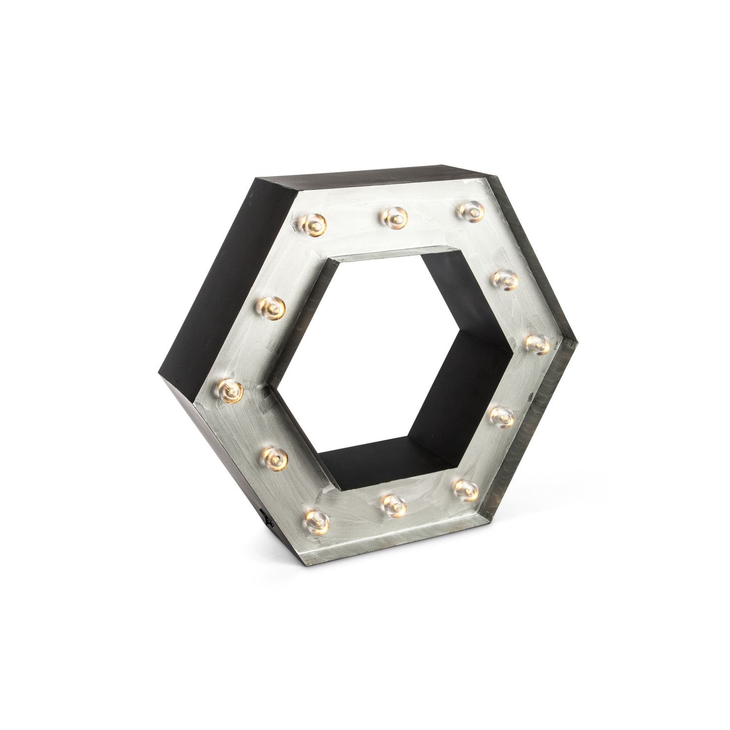 Gerson Company 19.2x4.70x16.70''Hexagon Lighted Shelf