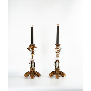 Katherine's Collection 2022 Lend Me a Hand Candlesticks, 6", Set of 2