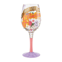 Load image into Gallery viewer, Enesco Lolita Wine Glass Promoted to Grandma, 10&quot;