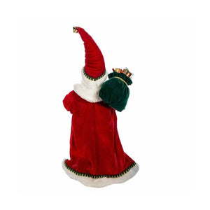 Kurt Adler 17" Kringles Fancy Santa With Stocking