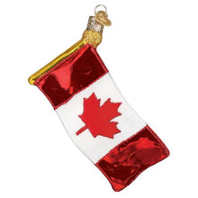 Load image into Gallery viewer, Old World Christmas Canadian Flag Ornament