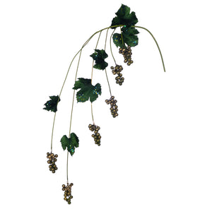 Goodwill Glittered Hanging Berry/Leaf Stem 117Cm