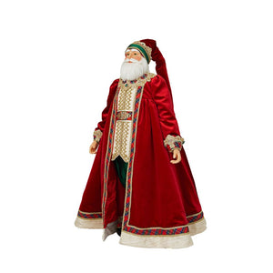 Katherine's Collection 2022 Chinoiserie Santa Doll, Gold, 35".