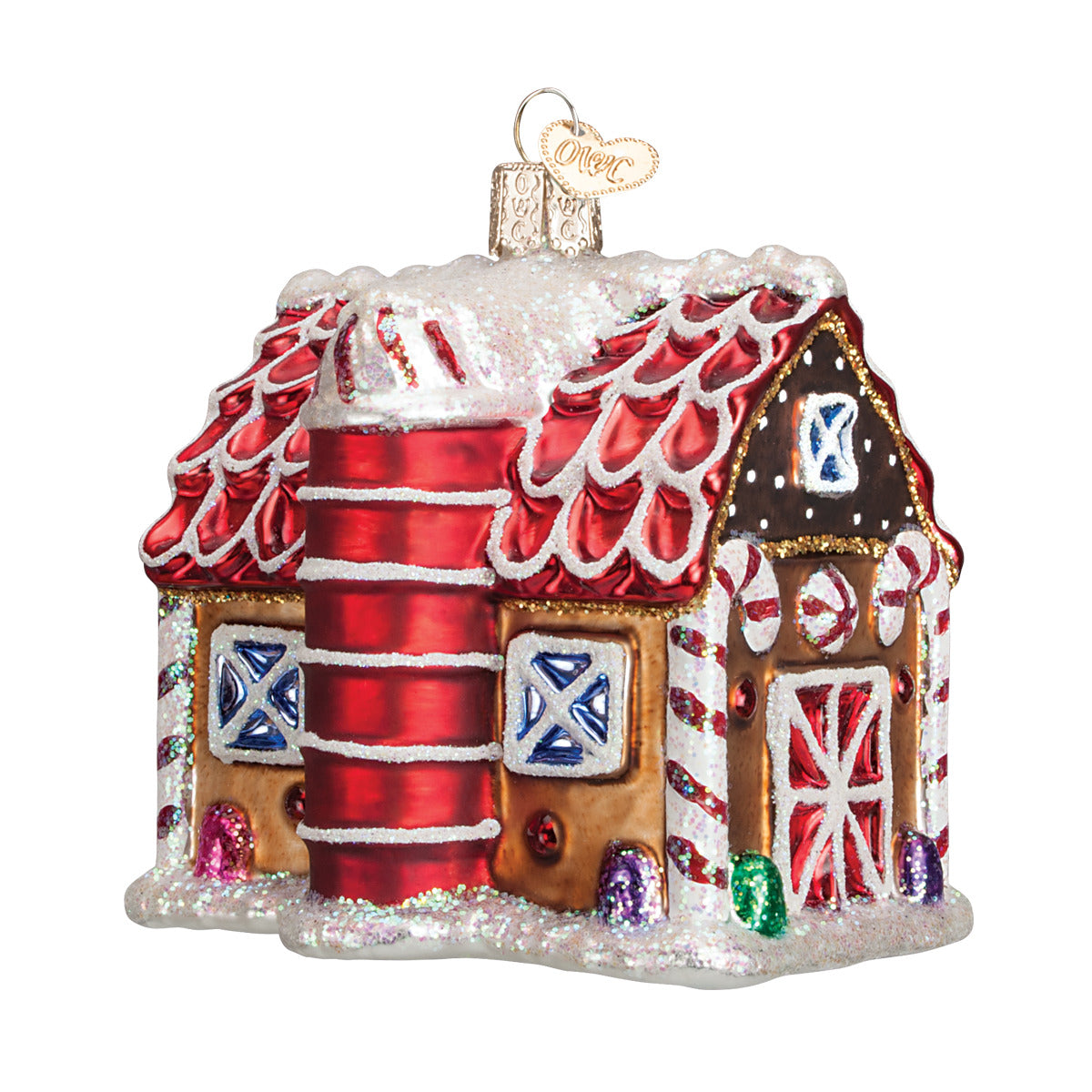 Old World Christmas Gingerbread Barn Ornament